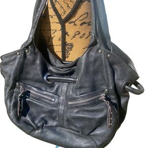 Special B.Makowsky  LeatherShoulder Bag-black